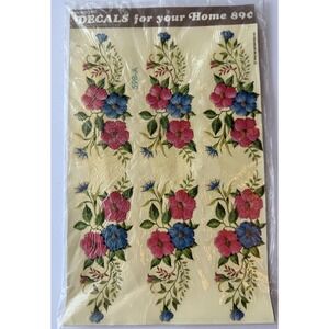 Vintage MEYERCORD Flower Decals NOS 598-A